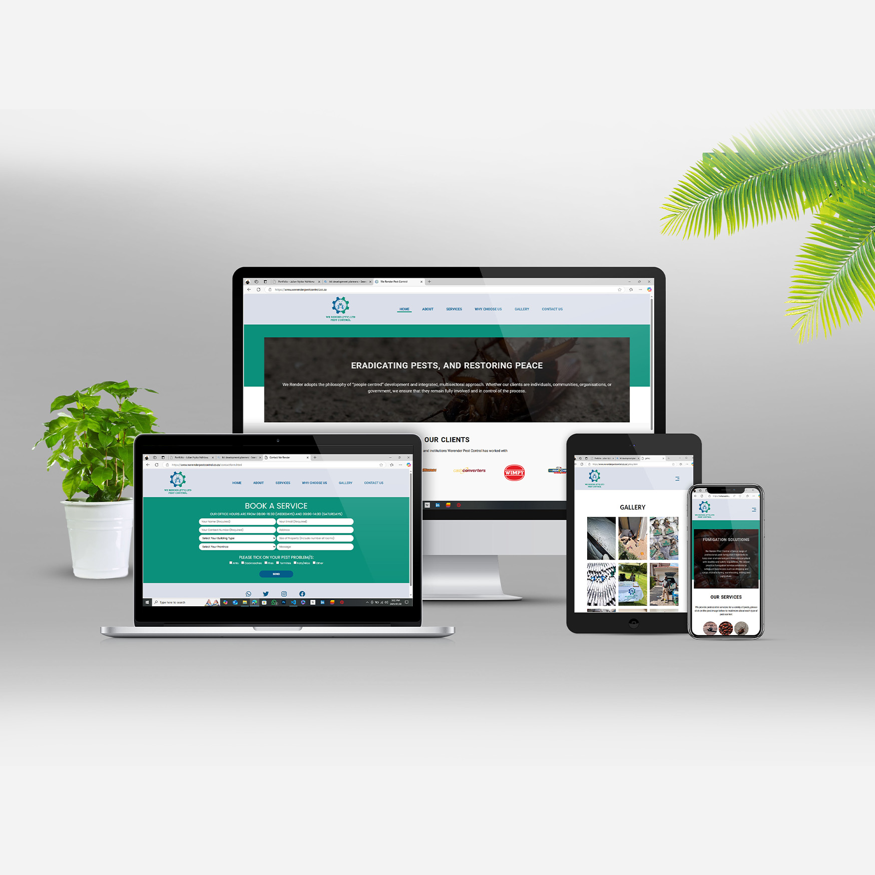 We Render Pest Control Website