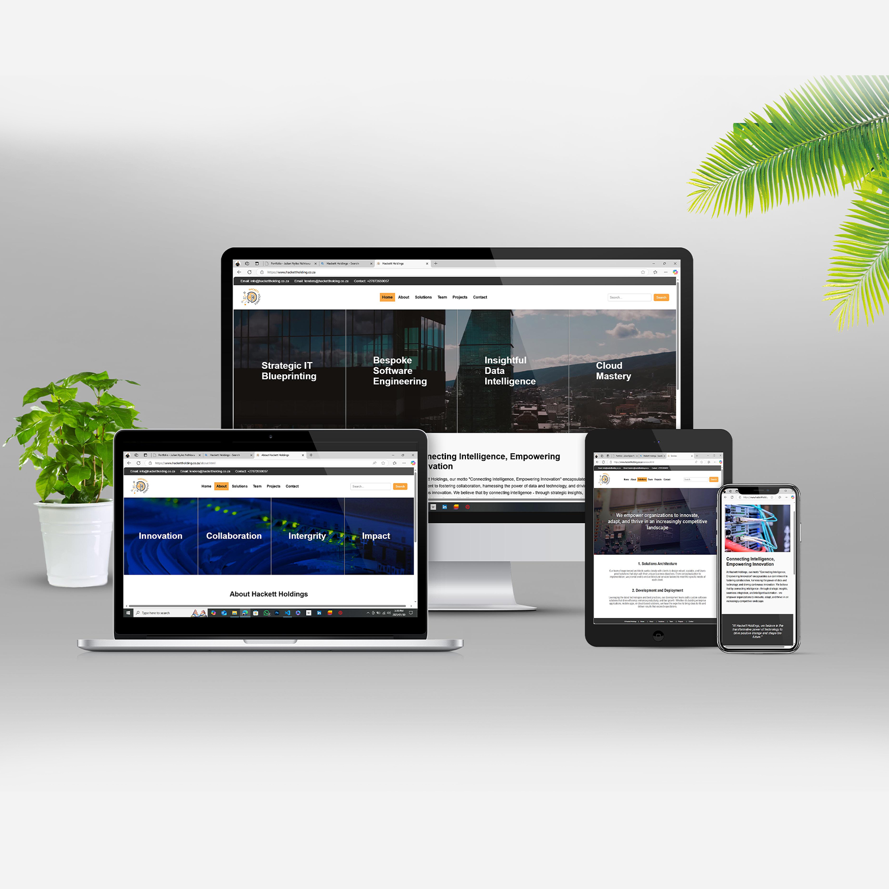 Hackett Holdings Website